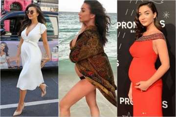 Mommy-to-be Amy Jackson flaunts baby bump post yoga session, see pic