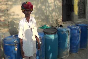 Rajasthan villagers lock their water containers to prevent theft