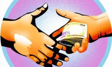Representational image of accepting bribe 