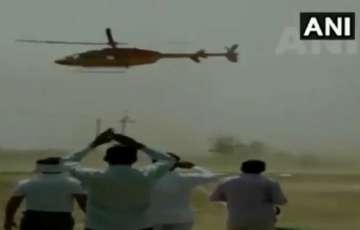 Alwar MP has close shave as chopper loses balance