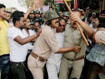 ?BJP workers, police personnel clash /?Representational image