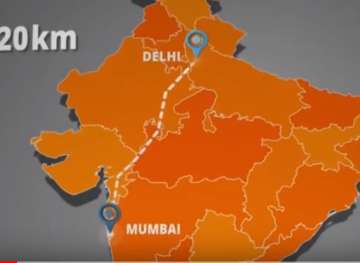 Delhi-Mumbai Expressway will stretch over 1320 kms.?