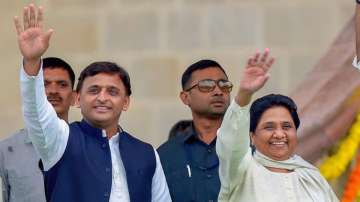 Akhilesh Yadav and Mayawati 