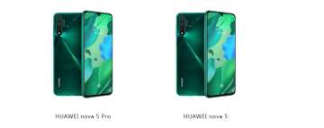 Huawei Nova 5 and Nova 5 Pro with an in-display fingerprint scanner and quad rear cameras announced