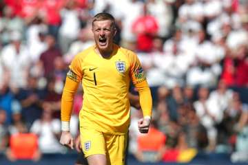 UEFA Nations League: Goalkeeper Jordan Pickford penalty star as England end 3rd in tournament