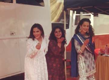 Kangana Ranaut celebrates Eid with Richa Chadha and Ashwiny Iyer Tiwari on Panga sets