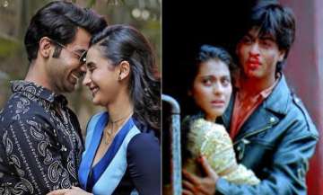 Rajkummar, Patralekhaa recreate Shah Rukh Khan and Kajol's 'DDLJ' iconic climax trail; Watch video