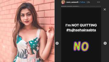 Reem Shaikh clarifies the rumours says, 'I am not quitting Tujhse Hai Raabta' 