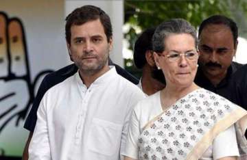 Rahul Gandhi along with Sonia Gandhi