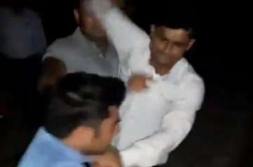 GRP Personnel beating up journalist Amit Sharma.?