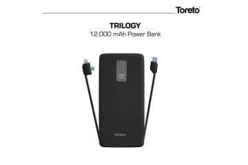 Toreto Trilogy smart power bank with in-built charging cables launched in India