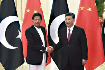 Chinese President Xi Jinping  with Pakistan PM Imran Khan