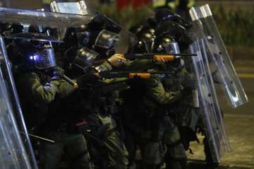 Hong Kong police launch tear gas in latest mass protest