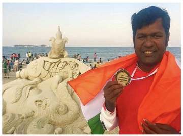 Indian sand artist wins People's Choice Award at prestigious sand sculpting festival in US