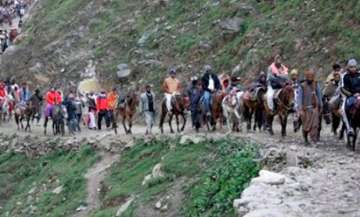 50K complete 'darshan' at Amarnath, as 5K more set out
 
