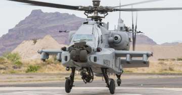 US aerospace major Boeing on Saturday handed over the first four of the 22 Apache attack helicopters