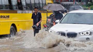 Mumbai Rains Updates: Heavy rain has lashed Mumbai and its neighbouring areas - the downpur entering