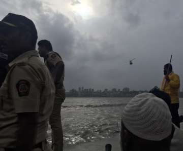 2 people drowned due to high tide at Marine Drive, Mumbai.