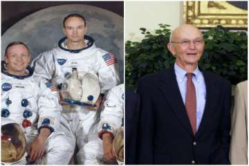 Apollo 11 astronaut Michael Collins returned to exact spot where he flew to moon 50 years ago