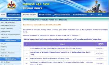 SED Karnataka Teacher Recruitment 2019