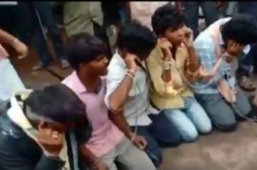 Video | 25 men tied, forced to chant 'Gau mata ki jai' for transporting cows in Madhya Pradesh/ Capture