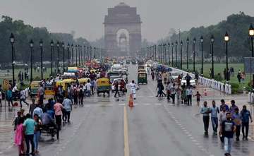Delhi received traces of rainfall in parts of Delhi over a period of 24 hours till 8:30 AM on Thursd