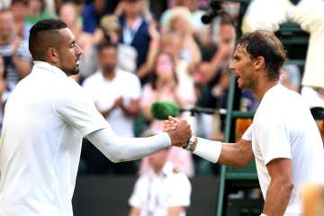 Wimbledon 2019: Plenty of dramatics as Rafael Nadal tops Nick Kyrgios in second round 
