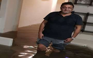 Waterlogging at NCP Leader Nawab Malik's Kurla residence