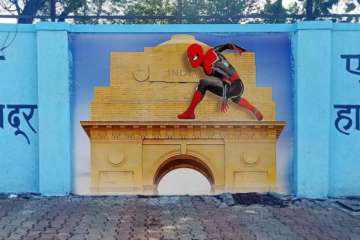 Spider-Man on India tour with art
