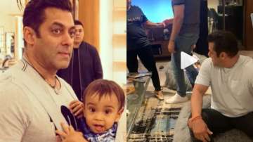 Salman Khan recreates his bean bag video with nephew Ahil and Yohan