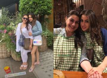 Sara Ali Khan enjoys with mother Amrita Singh in London post film Aaj Kal wrap up with Kartik Aaryan