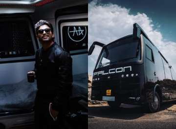 Allu Arjun shares photos of his newly upgraded luxurious vanity van called Falcon