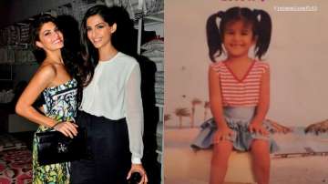 Sonam Kapoor wishes Jacqueline for YouTube Channel with her childhood photo