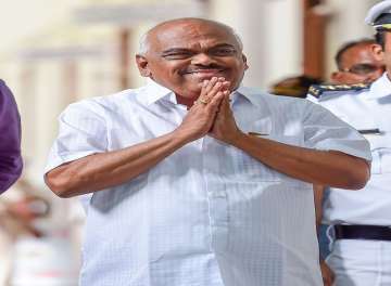 Karnataka Assembly Speaker Ramesh Kumar at Vidhana Soudha in Bengaluru