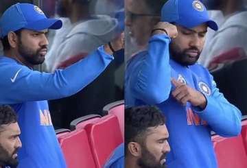 Rohit signals to Jadeja 'You are strong' during India-New Zealand clash