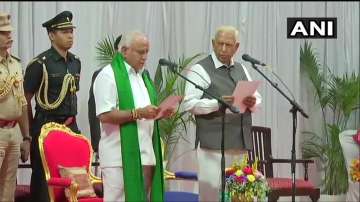 Yediyurappa takes oath as Karnataka chief minister