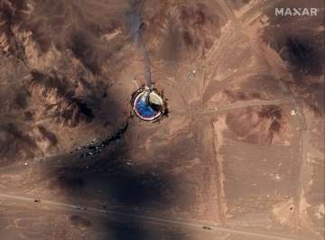 Satellite photos show burning Iran space center launch pad after failed rocket launch