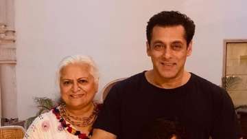 Salman Khan meets on screen mother Bina Kak amidst Dabangg 3 shooting in Jaipur