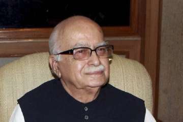 L K Advani unfurls national flag as his condition improves