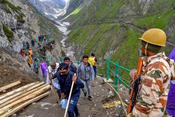 After the Army's announcement, the Jammu and Kashmir government asked Amarnath Yatris and tourists to cut short their stay in the Valley and return as soon as possible.?