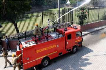 Delhi popcorn making factory fire bawana