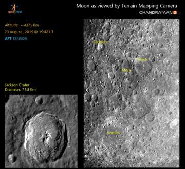 ISRO releases fresh set of photos of moon craters