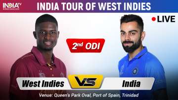 India vs West Indies 2nd ODI Watch IND vs WI Live Cricket Match