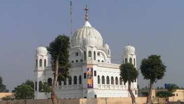 The Kartarpur gurdwara, located on the bank of river Ravi in Pakistan, is about 4 km from the Dera Baba Nanak shrine in India's Gurdaspur district, and about 120 km northeast of Lahore. 
