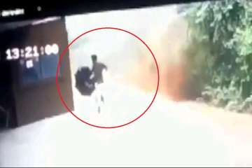 Horrific video captures landslide in Kerala, shows youth's near-death escape | WATCH