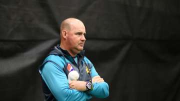 Mickey Arthur reacts after being removed as Pakistan coach