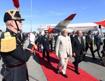 Prime Minister Narendra Modi has arrived in France 