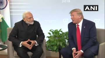 PM Narendra Modi with Donald Trump