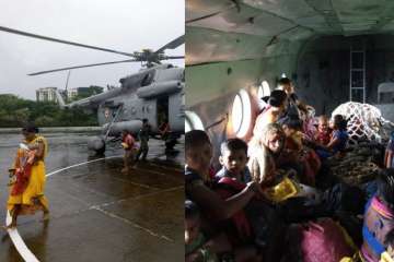 Mumbai Rains: IAF rescues 58 people from rain-hit Thane; heavy rainfall expected in next 24 hours
