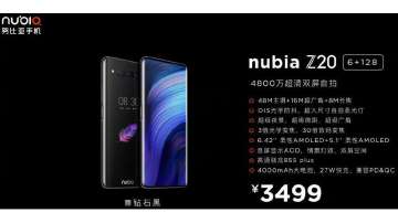 Nubia Z20 with 6.42-inch FHD+ front and 5.1-inch rear AMOLED displays along with Snapdragon 855 Plus